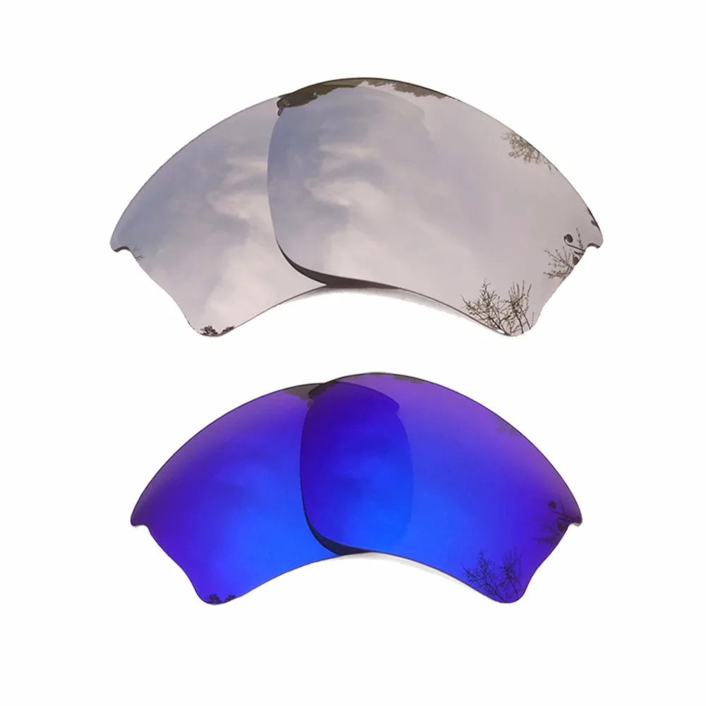 Серебристые зеркальные и фиолетовые поляризованные Сменные линзы для