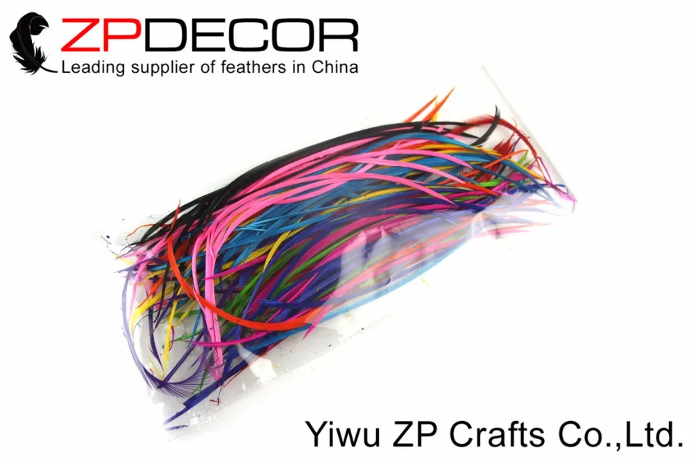 Zpdecor 1000 шт./лот 20 25 см (8 10 дюймов) рука Выберите Премиум яркие colorfu большой био перья