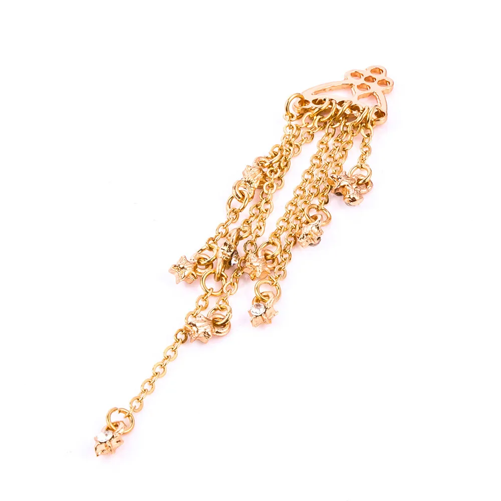 Women Long Jewelry Earrings Little Star Streamlined Tassel Classic Style Drop Earring Stylish 1 Pair | Украшения и аксессуары