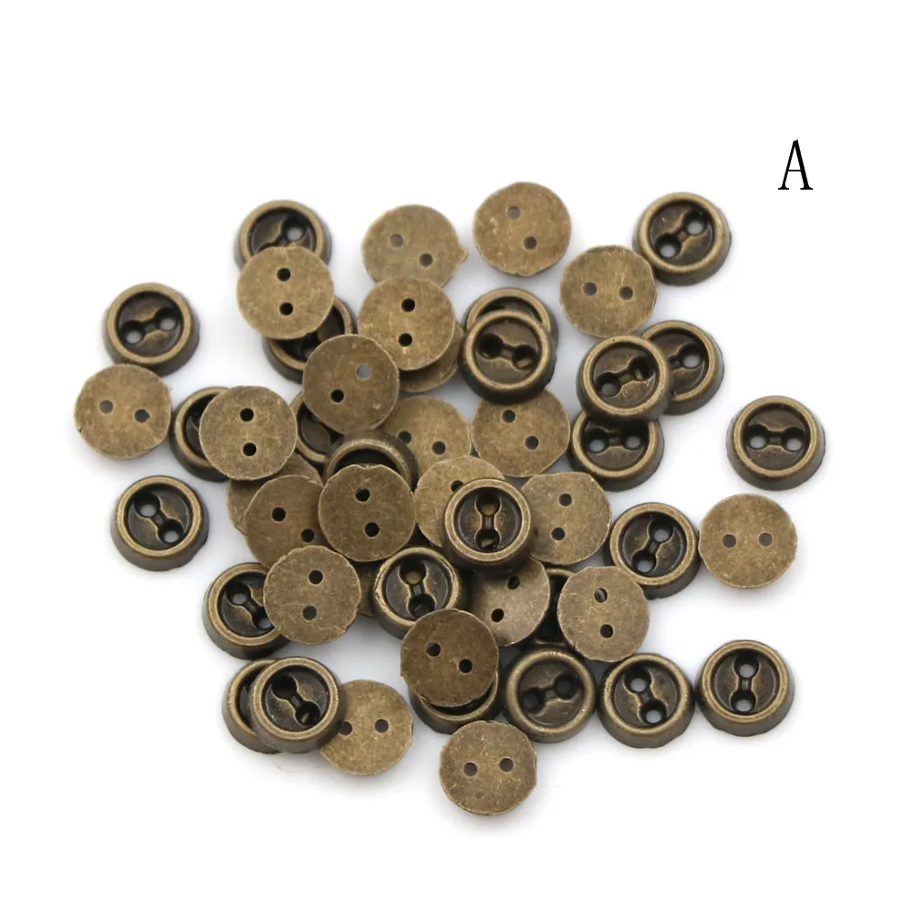 

50pcs 5mm Ultra-small Mini Doll Buttons Buckle Doll Belt Buckle Doll Shoes Buckle For Blyth Doll Clothing