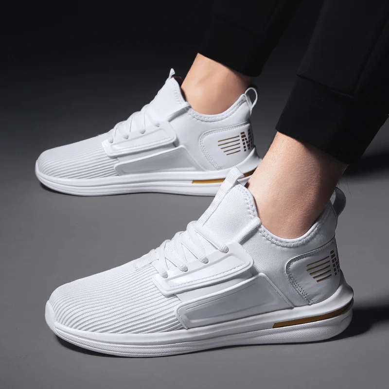 Мужские кроссовки для бега Baideng сетчатые мужчин легкая спортивная обувь синие