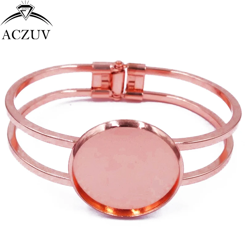 Чистый корпус для браслета из меди 20 мм 25 7 цветов|bezel blank|metal bracelet blank25mm bezel |