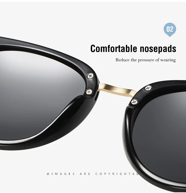Ruosyling Sunglasses Women Female Polarized UV 400 TAC Lens Dark Round Shades Sun Glasses Ladies Girls Luxury Glasses Beach