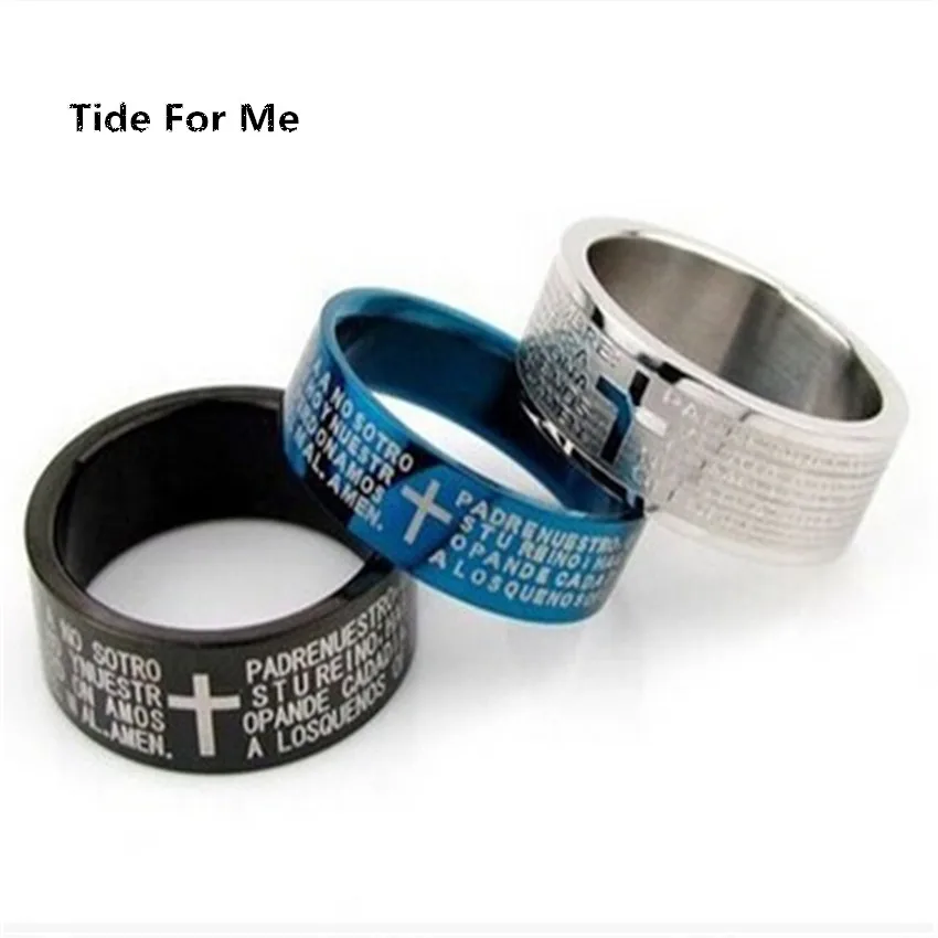 Мужские кольца на палец из нержавеющей стали в стиле панк новой моды 2017 |