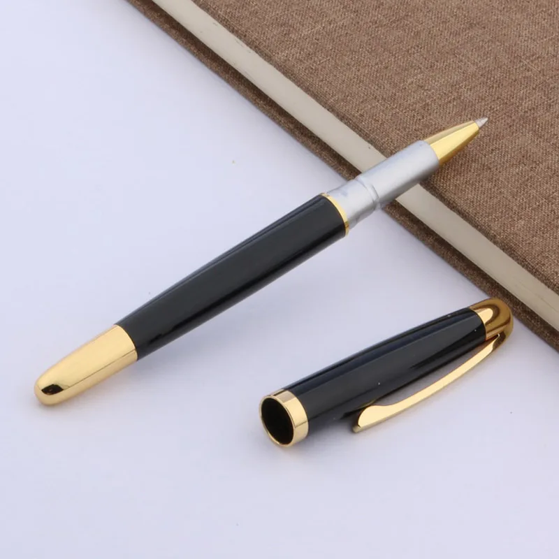 

jinhao Black 9009 metal golden Trim ROLLER ball PEN