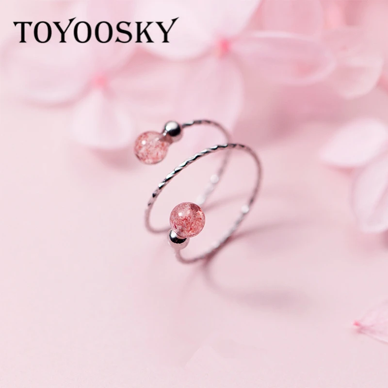 Женское Открытое кольцо TOYOOSKY в форме спирали креативный дизайн модное серебро 925