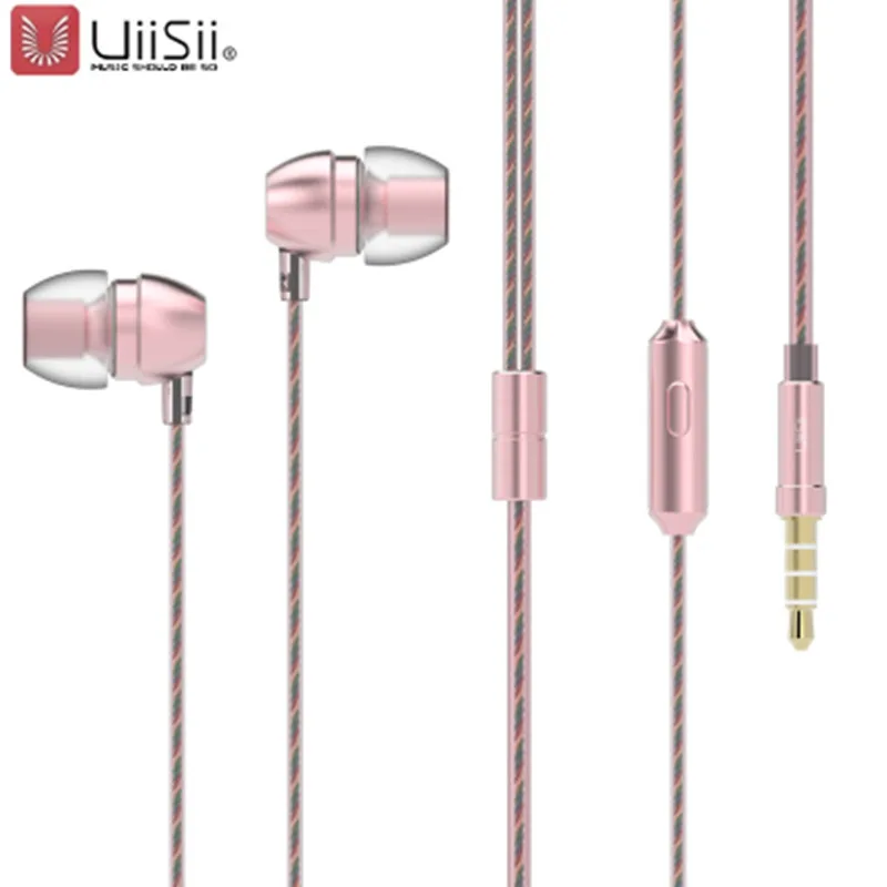 Супер духи стереонаушники UiiSii HiFi динамические наушники с микрофоном стильный