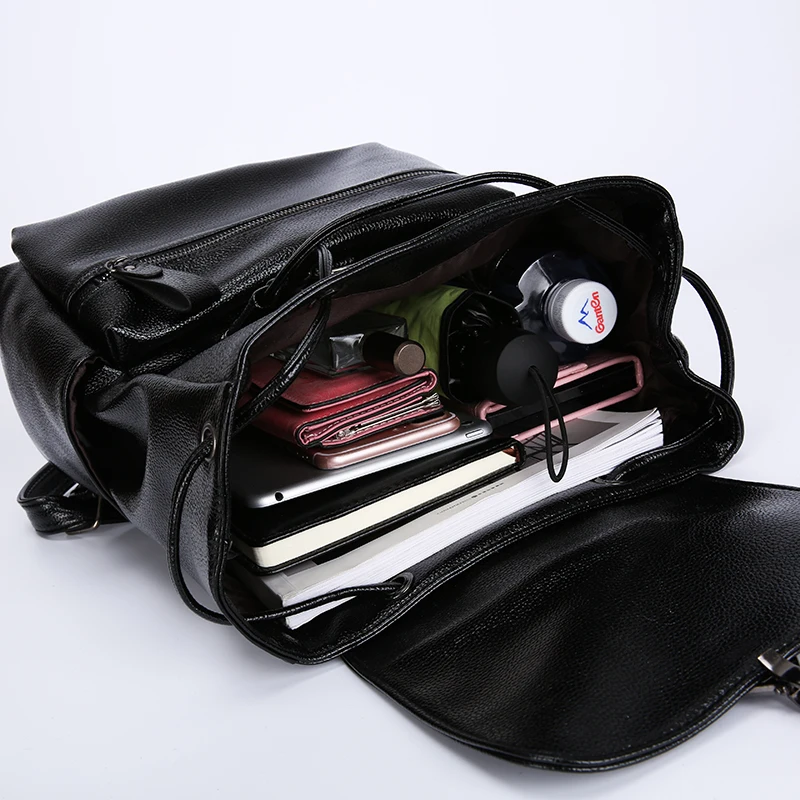 MEI NAI LI Famous brand Women Backpack High Quality PU Leather Mochila Escolar School Bags For Teenagers Girls Travel Backpacks | Багаж и