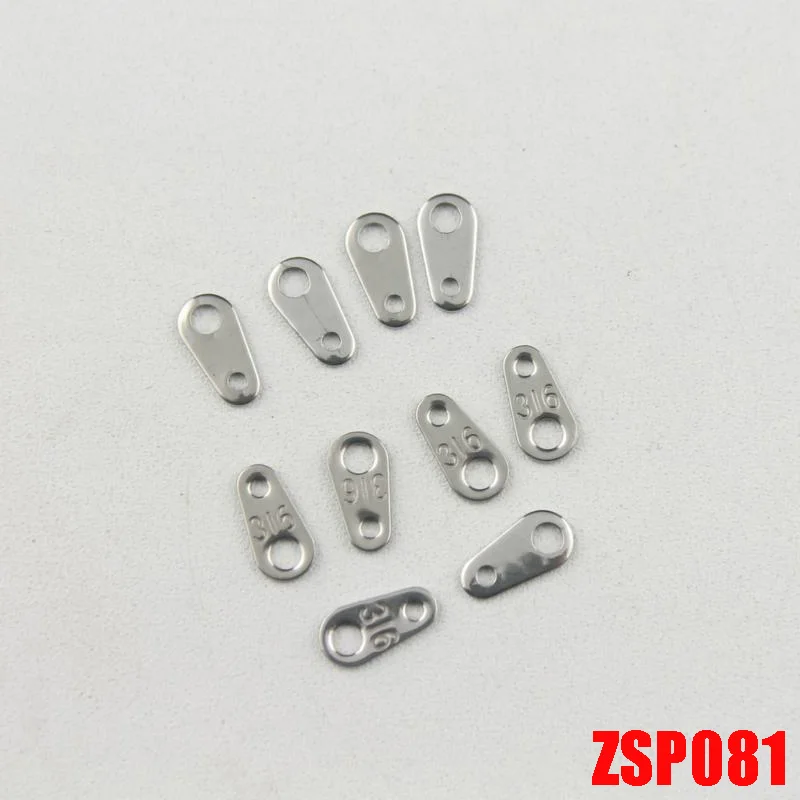 Одностороннее ожерелье марки &quot316&quot из нержавеющей стали этикетки браслет