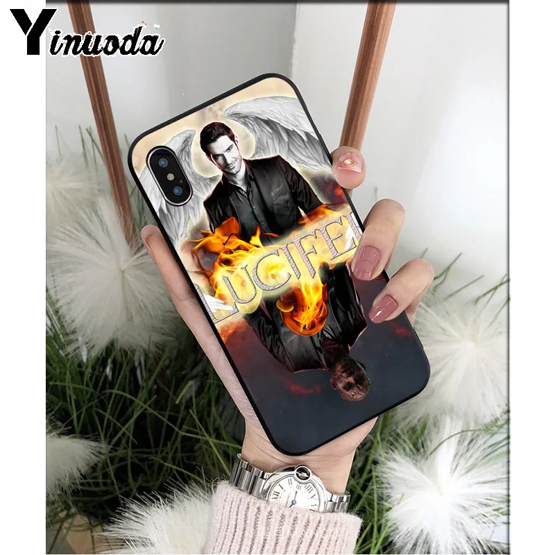 Yinuoda Американский ТВ-серии Lucifer ТПУ Мягкие аксессуары для телефона чехол iPhone 6S 6plus