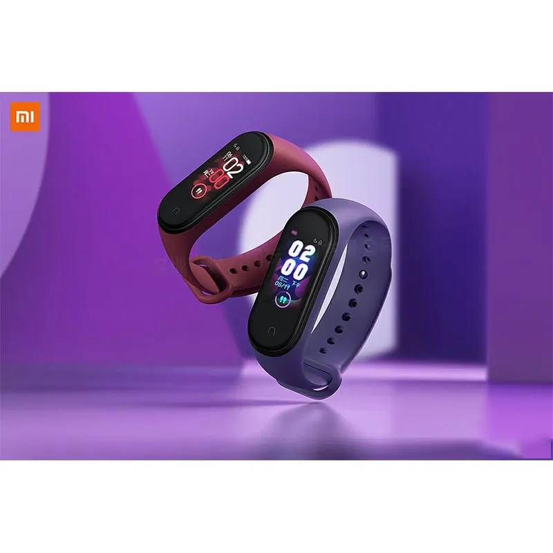 Глобальная версия Xiaomi mi 4 Смарт-часы браслет mi Band 4 браслет сердечного ритма фитнес цветной экран Bluetooth 5,0 китайский