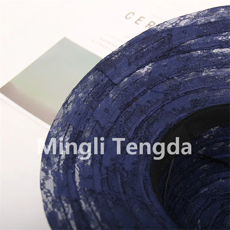 Элегантная Свадебная шляпка Mingli Tengda большая для невесты белый/светильник