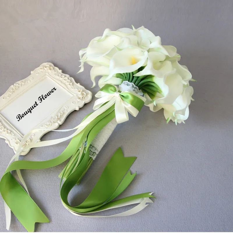 

2pcs/pack Artificial Calla Flower Wedding Bride Bouquet Flower Event Party Props Wedding Live Decorative Flower