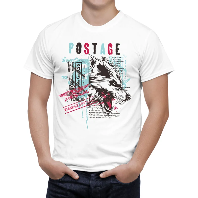 2016 Горячая Распродажа супер модная футболка с изображением волка для