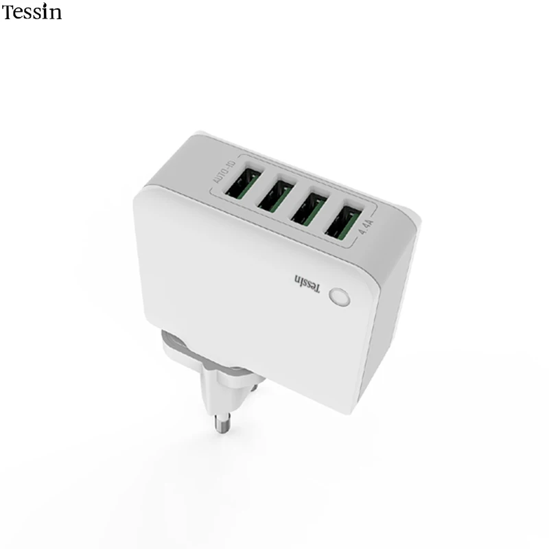 INGMAYA дорожное зарядное устройство USB с 4 портами 22 Вт Мощность 2.4A Зарядка для iPhone 5S