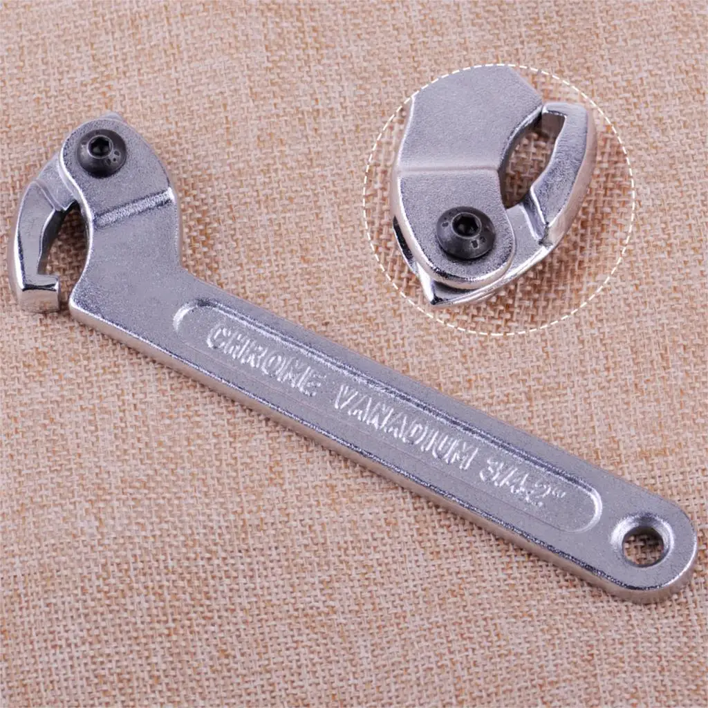 

LETAOSK C Spanner Tool Adjustable Hook Wrench 19-51mm 3/4-2" Motorcycle Suspension