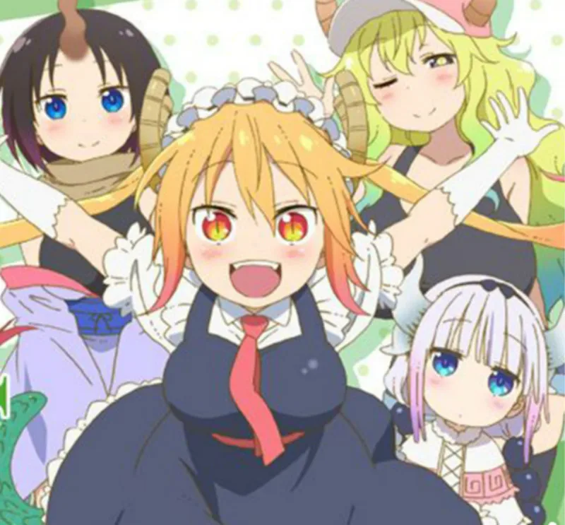 + Парик Kobayashi san Chi no Maid Thor Косплей Костюм Дракона косплей костюм горничной Kobayashi-san