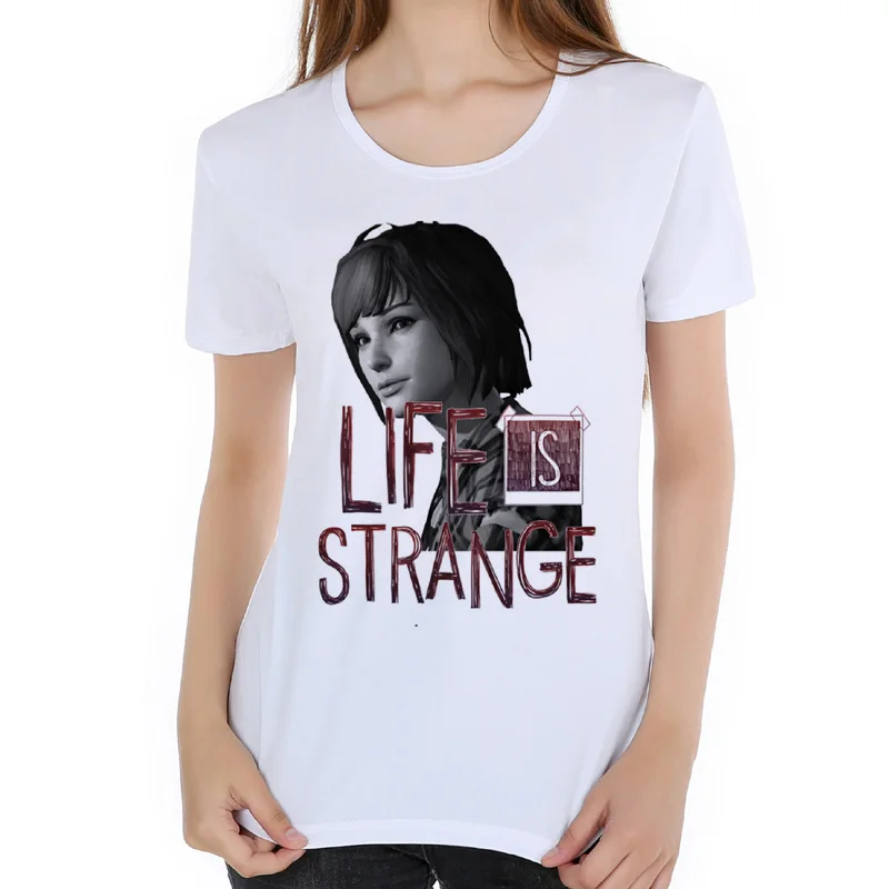 Жизнь странная женская футболка с О образным вырезом для фитнеса Женская летняя