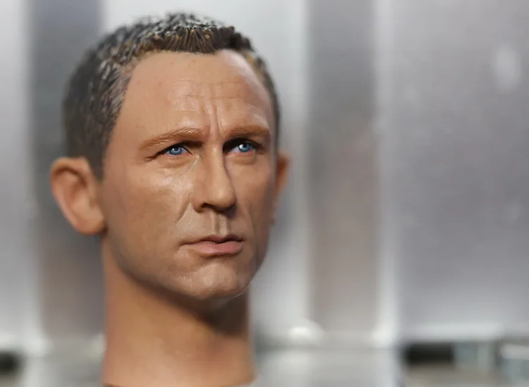 

1:6 scale male Figure accessories Daniel Craig 007 James Bond head shape carved for 12" Action figure doll