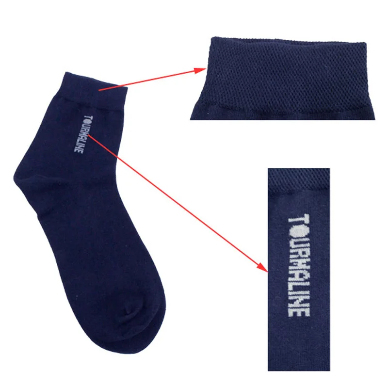 Одна пара антибактериальных мужских Хлопковых Носков с нанотурмалиновым