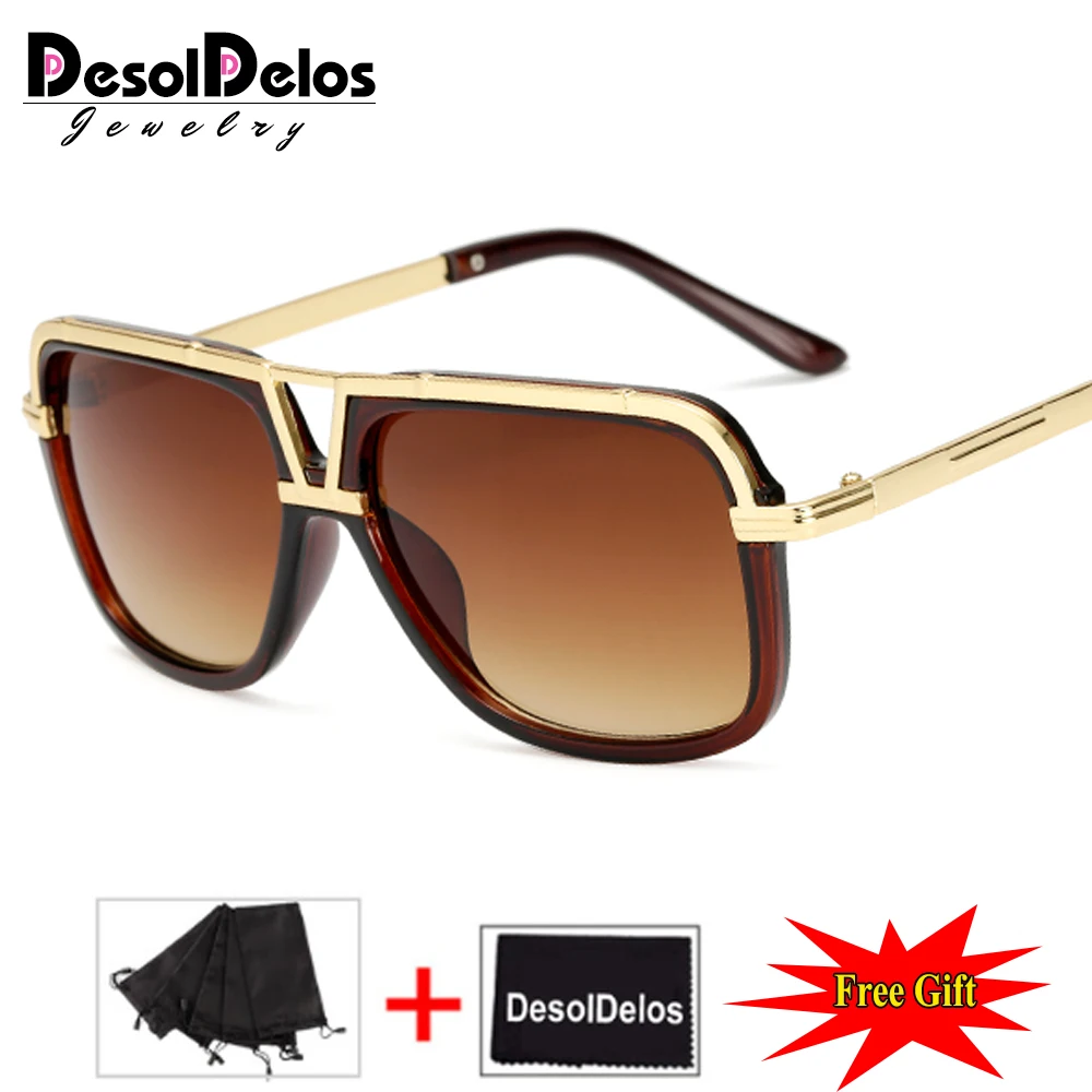 

DesolDelos New Style Sunglasses Men Brand Designer Sun Glasses Driving Oculos De Sol Masculino Grandmaster Square Sunglass N103