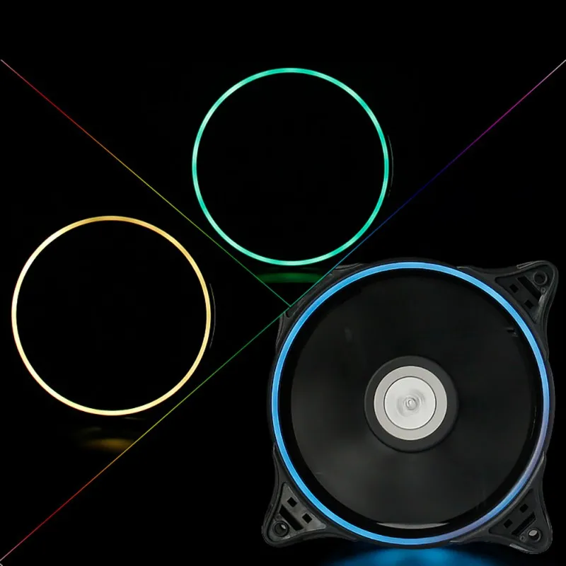 DR12 чехол для компьютера PC Вентилятор охлаждения RGB регулируемый светодиодный 120 мм тихий кулер ИК пульт дистанционного управления 3Pin/4Pin RGB удлинитель PC радиатор