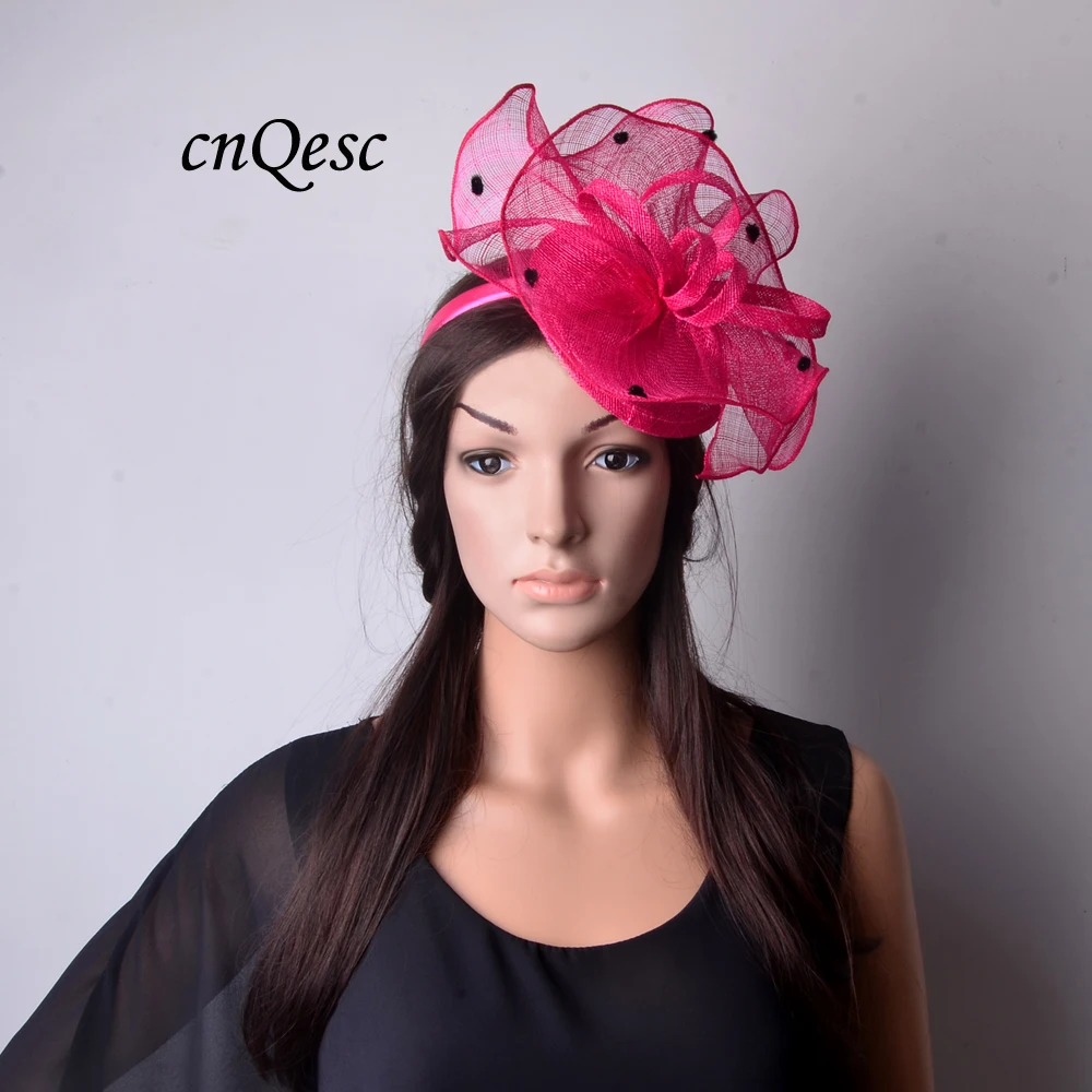 Оптовая продажа новая Вуалетка Sinamay женская шляпа для Кубка Мельбурна Гонки