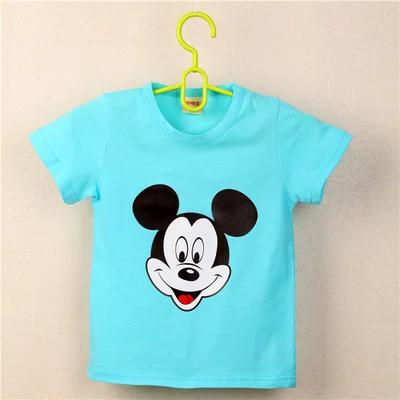 Детские хлопок белье с короткими рукавами рубашки дети 2016 новые мальчики и