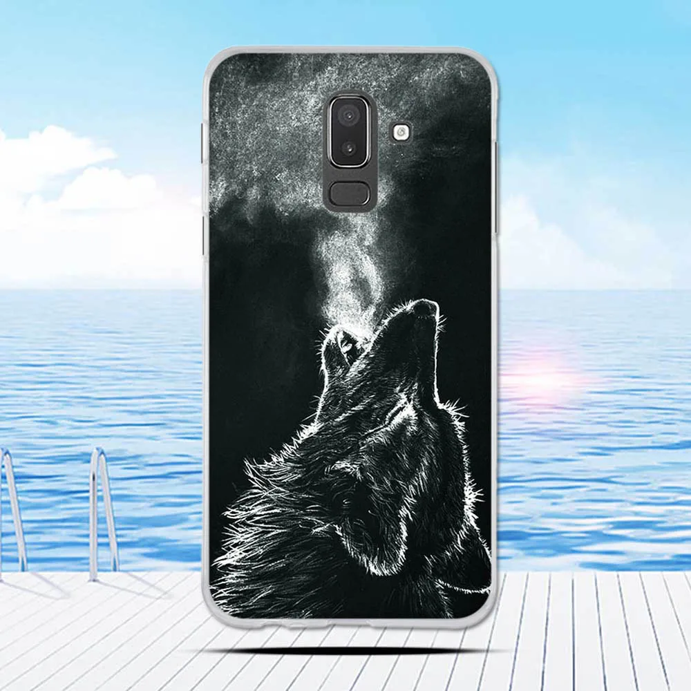 Для Samsung Galaxy J8 чехол 2018 с принтом противоударный силиконовый для J810 J810F SM-J810 |
