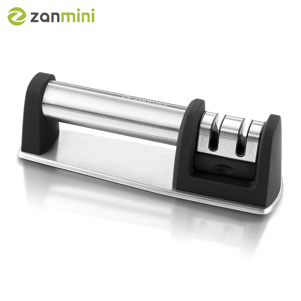 Zanmini точилка для ножей Professional кухня точильный камень 2 слота алмазные абразивы