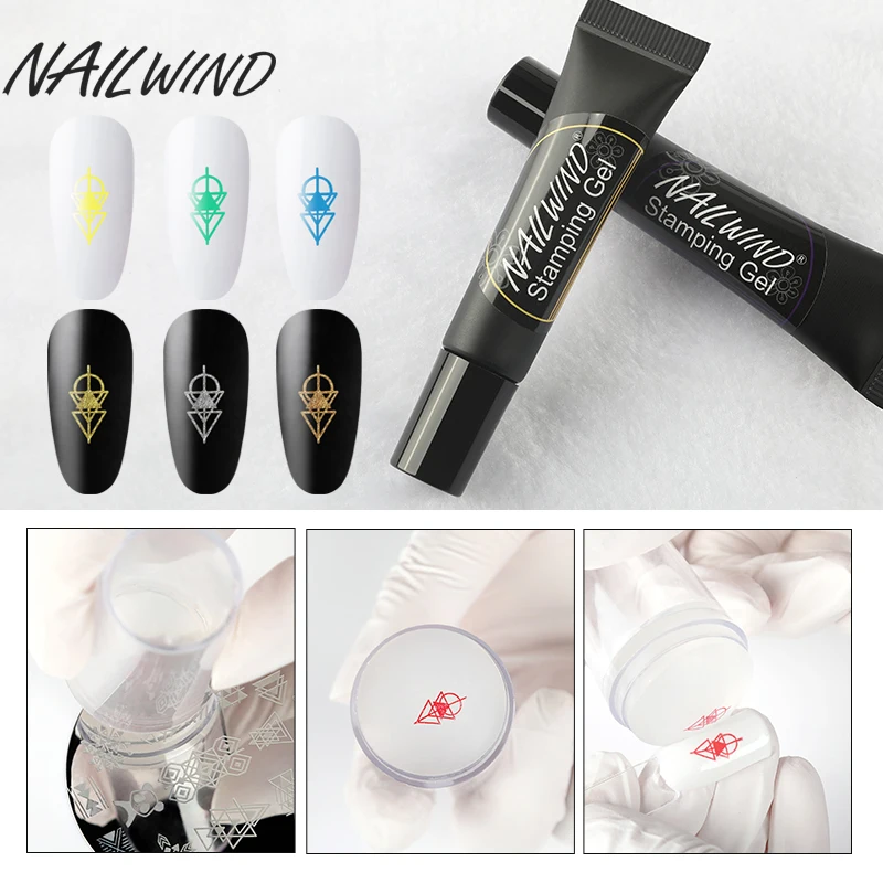 NAILWIND штемпелюя краска гель лак для ногтей Набор маникюра штамп шаблон Vernis