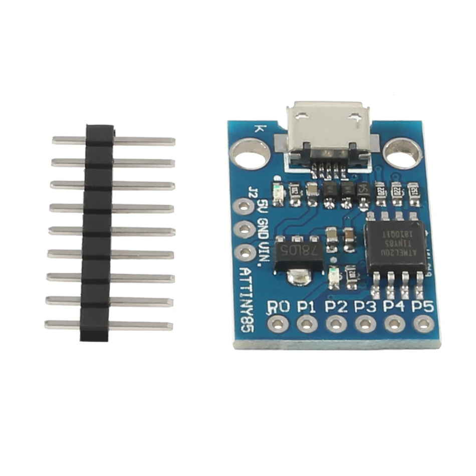 Плата микро-разработки TINY85 с синим черным и зажимом модуль ATTINY85 для Arduino IIC I2C USB 5 В