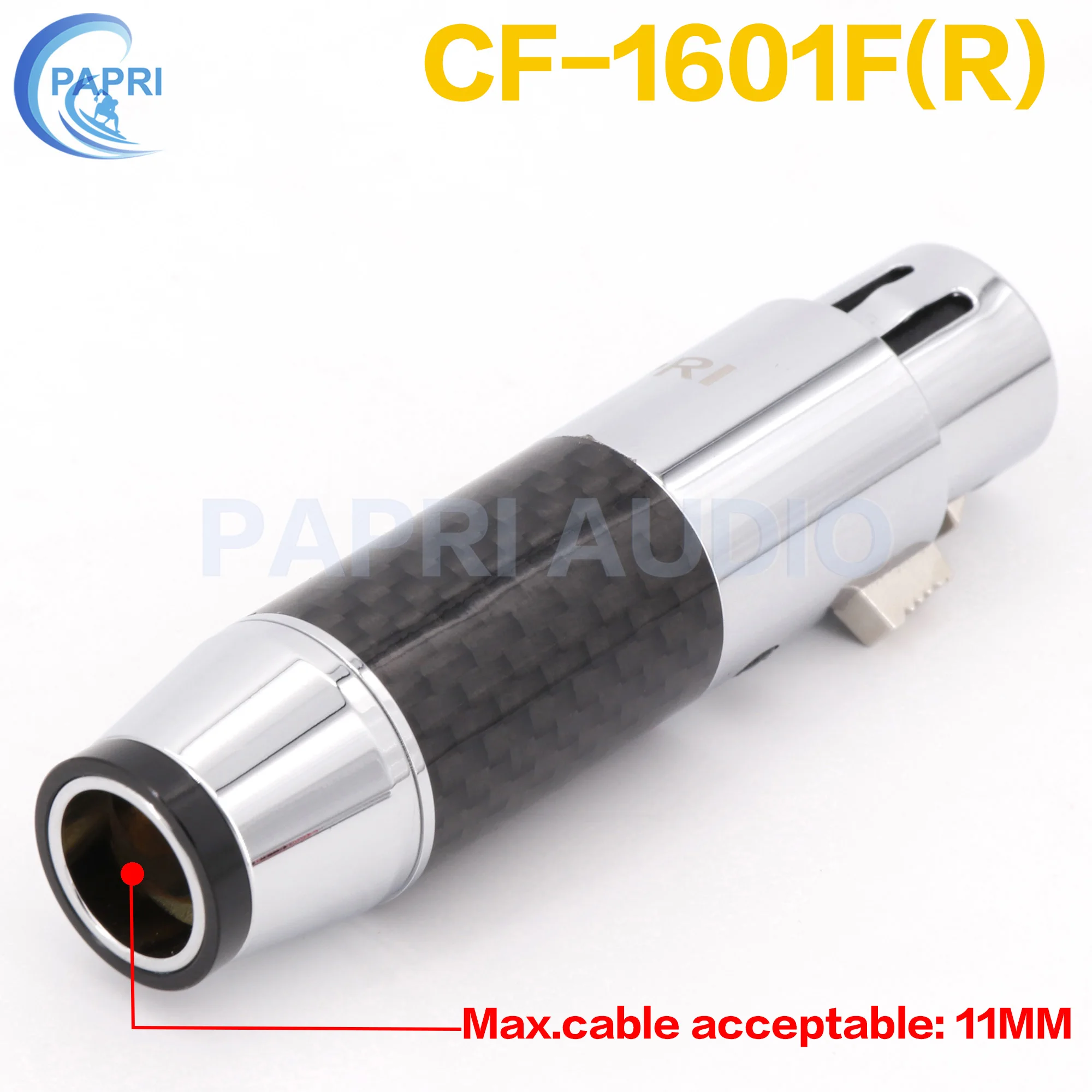 3-конт. xlr PAPRI CF-1601(R - Цвет: CF-1601F(R)-Black-11