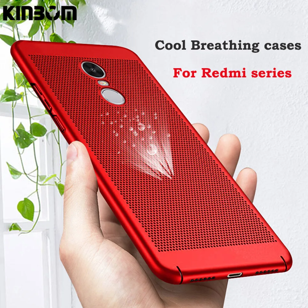 KINBOM тепловыделение чехол для телефона Redmi 4a 5 плюс Примечание 4X 5a 2G 3g 4G Жесткий из