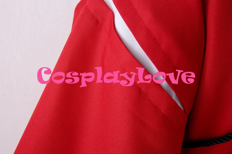 Высокое качество в наличии Искусственный Красный костюм для косплея Inuyasha
