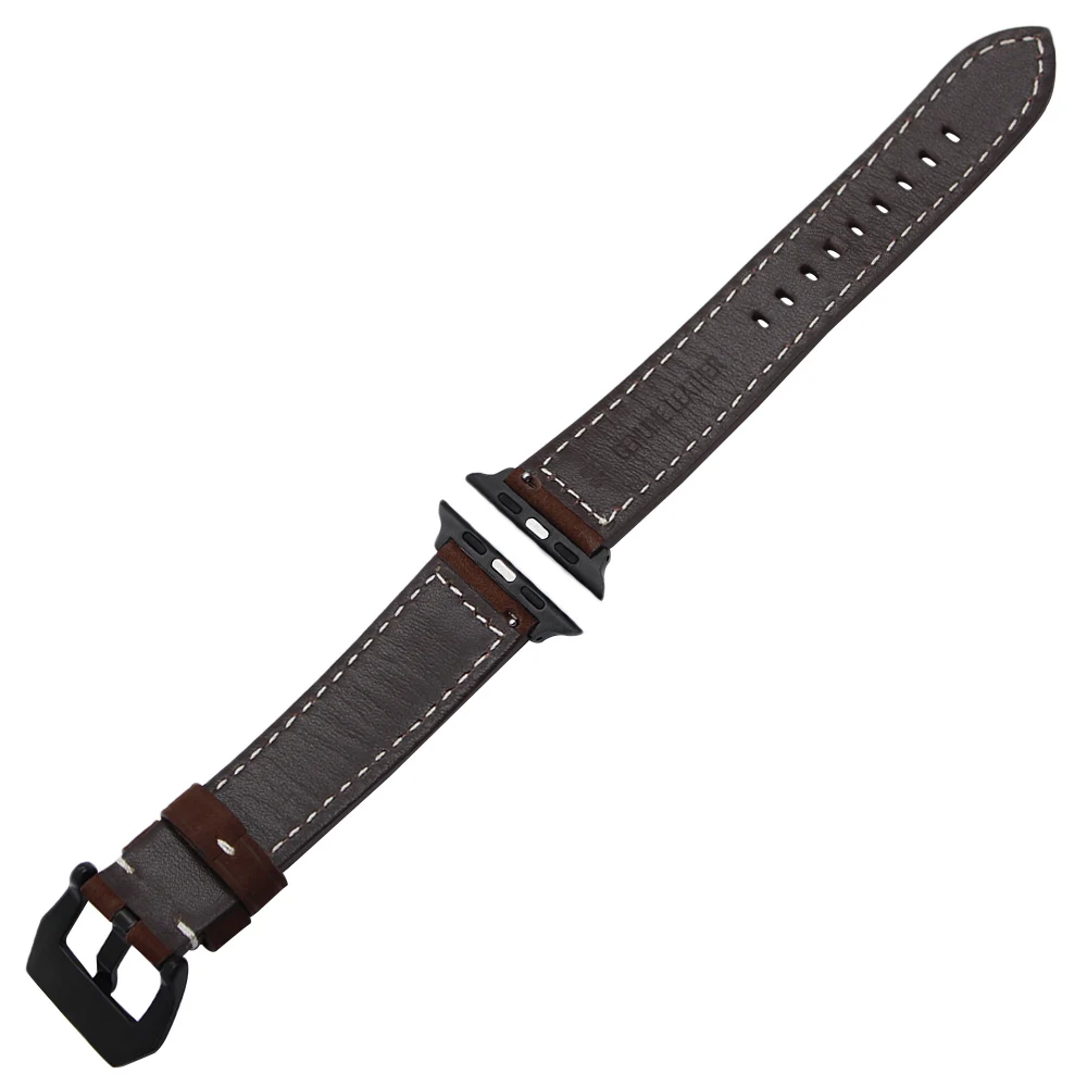 Ремешок из натуральной кожи для iWatch Apple Watch 38 мм 40 42 44 SE Series 6 5 4 3 2 1 | Наручные часы