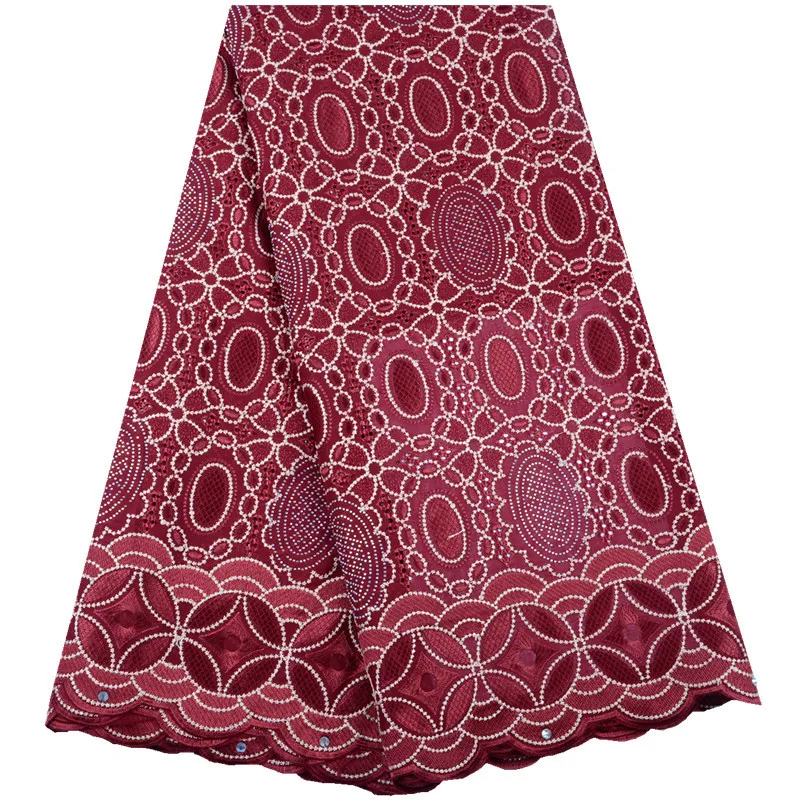 Африканское кружево с вышивкой сухое 100% хлопковое 2019 швейцарская вуаль в