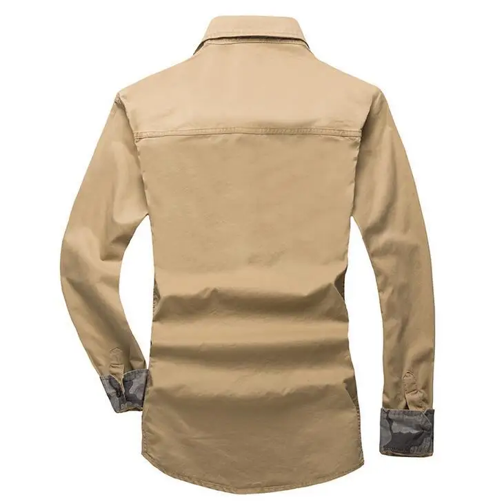 #4701 2021 Весна размера плюс M-5XL мужские рубашки с длинным рукавом Slim Fit Повседневная