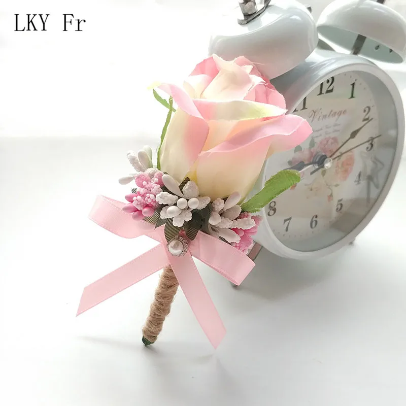 LKY Fr бутоньерка с цветами свадебная для жениха подружки невесты| |