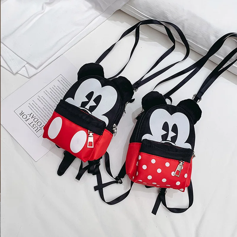 Disney Детская сумка мини Микки Маус для женщин рюкзак милый мультфильм Минни детский сад детские пакеты для закусок подарки на день рождения