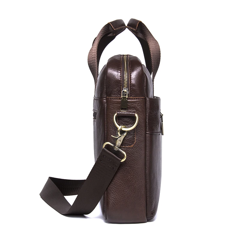 CONTACT'S Сумка из натуральной кожи для деловых мужчин Сумки ноутбуков Портфели