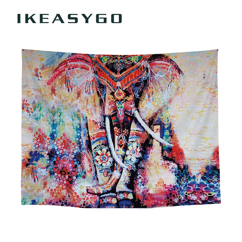 IKEASYGO 1 шт. животных Elephent гобелен Цветной печатных декоративный 2000x1300 мм 1500x1300
