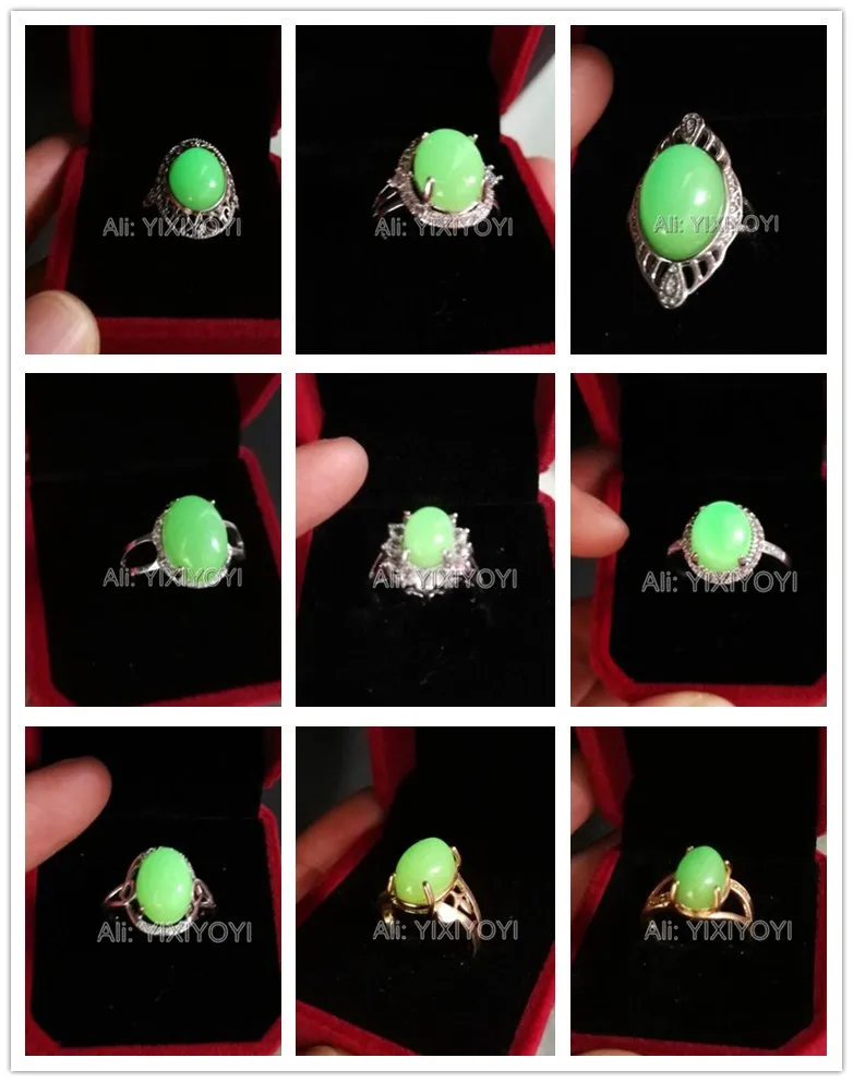 Красивое кольцо на удачу с инкрустацией из натурального флюорита 7 9 # светящиеся