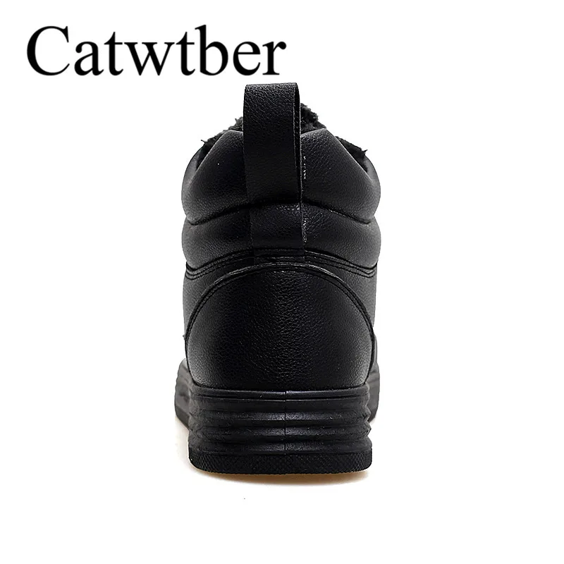 Catwtber открытый Мужские ботинки модные мужские полусапоги теплые зимние кроссовки
