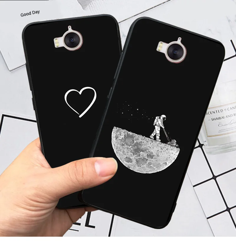 YOUVEI чехол для Coque huawei Y5 Mya-l22 Mya-u29 чехол черный мягкий TPU задняя крышка для huawei Y5 Y6 чехол для телефона