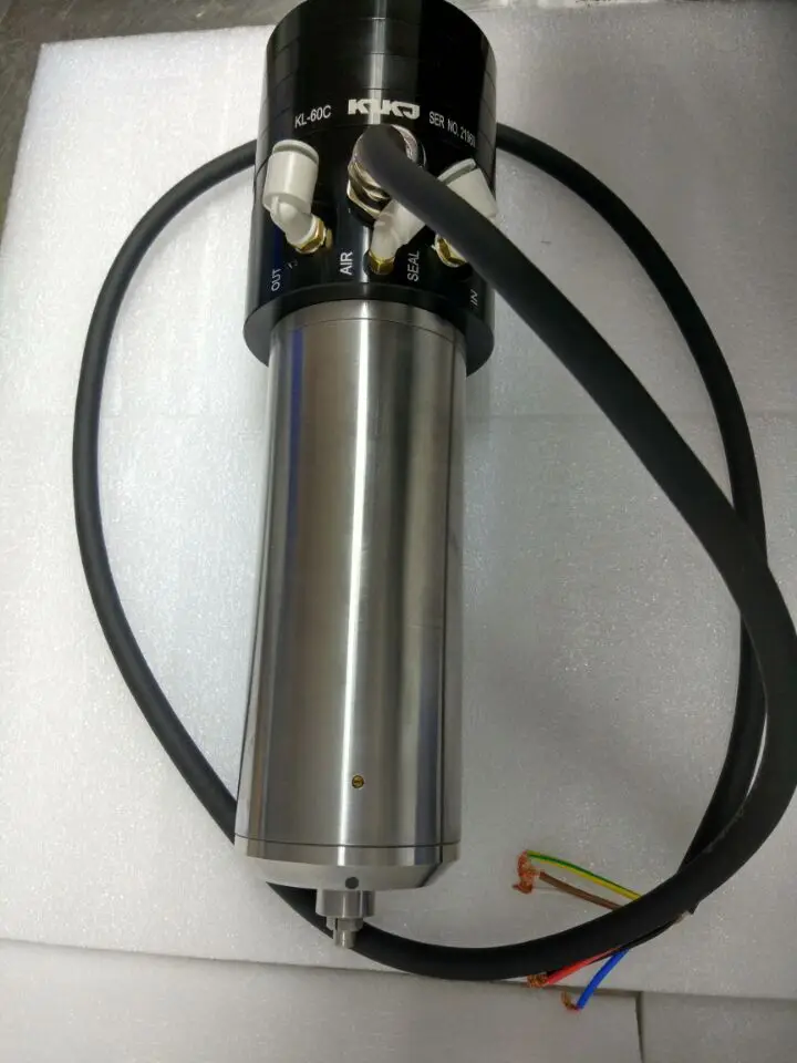1.5kw 2HP 10000 60000rpm шарикоподшипник CNC высокоскоростной шпиндель ATC 6 мм Цанга AC200V для