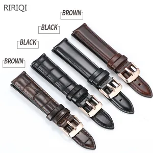 Ремешок из натуральной кожи высокого качества, цвет черный и коричневый