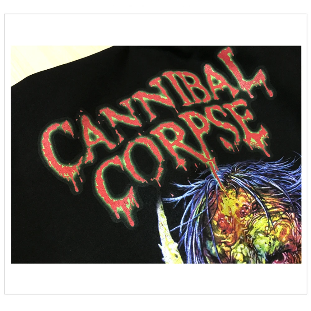 Кровопрочные тяжелые металлические Cannibal Corpse мужские устройства для удаления мозгов, металлическая толстовка с капюшоном азиатского размера