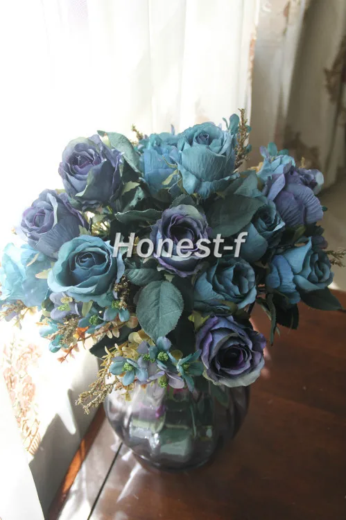 Искусственные разноцветные розы шелковые цветы баскетбольная композиция