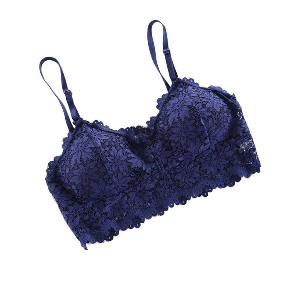 Женское сексуальное нижнее белье кружевной Цветочный Бралетт бюстгальтер майка